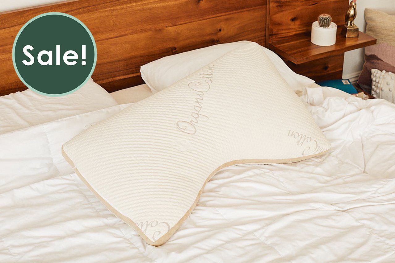 Cut & Sewn Side Sleeper Organic Cotton Latex Pillow - Cut and Sewn